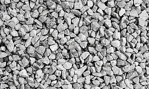 close up of crushed stone