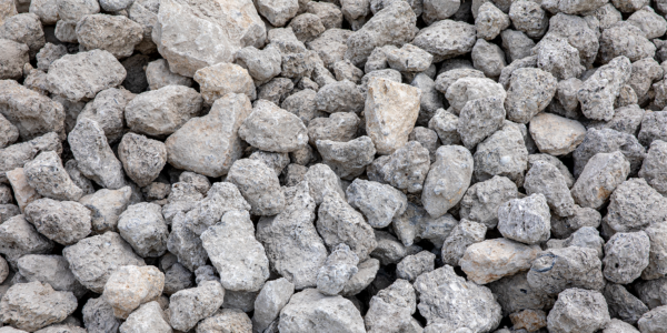 close up view of rock aggregates