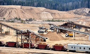 sand aggregate location in the mountains