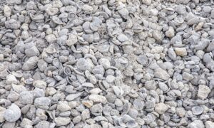 close view of shell aggregate product