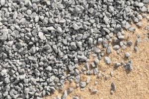 aggregate on sand