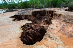 soil erosion in construction site