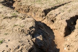 soil erosion in construction site