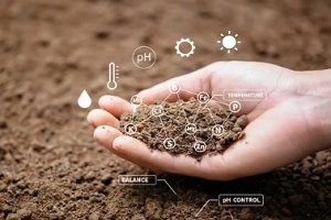 soil organic material with ph scale