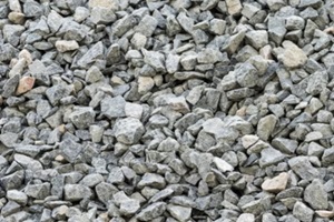 gray gravel stones for the construction industry