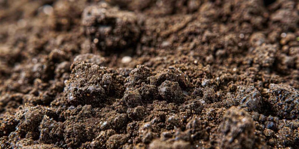 soil consists of fine particles that hold moisture well but can become compacted