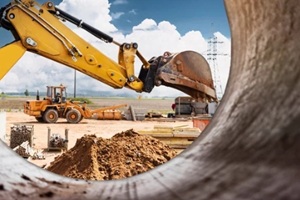 big machine jcb working on a ground