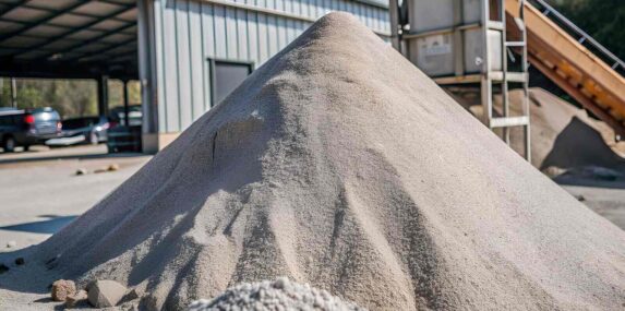 pile of construction sand in Punta Gorda, Florida