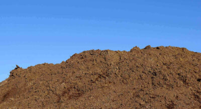 fresh clean topsoil dirt hill for organic gardening in Punta Gorda, FL