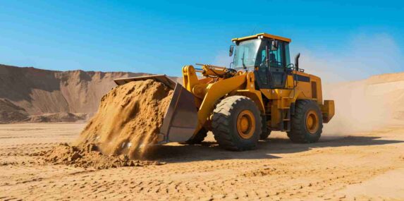 Loader Pushing A Large Pile of Fill Dirt in Punta Gorda, FL