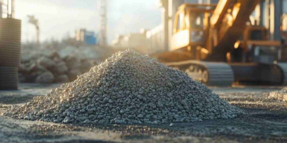 Pile of Aggregate on Punta Gorda, FL Construction Site