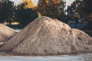 Large Pile of Fill Dirt at Construction Site from Lakeland, FL quarry