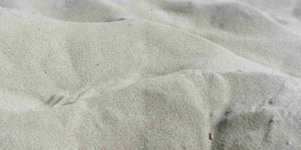 Pile of Fine White Sand for Construction